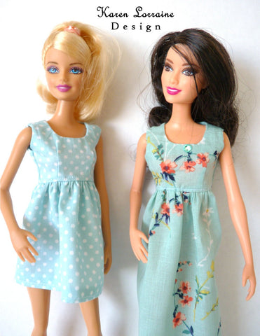 Karen Lorraine Design Barbie Melrose Dress for 10"-12" Fashion Dolls, Blythe, and Pullip Pixie Faire