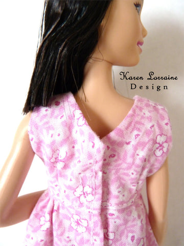 Karen Lorraine Design Barbie Melrose Dress for 10"-12" Fashion Dolls, Blythe, and Pullip Pixie Faire