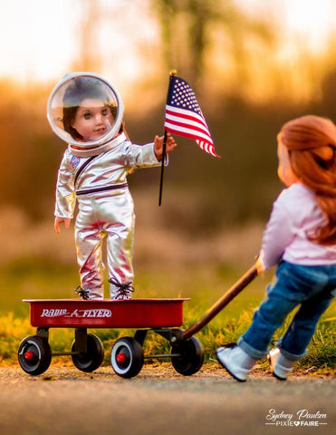 Forget Me Not Designs 18 Inch Modern Mercury Flightsuit 18" Doll Clothes Pattern Pixie Faire
