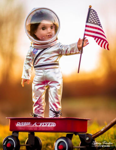 Forget Me Not Designs 18 Inch Modern Mercury Flightsuit 18" Doll Clothes Pattern Pixie Faire