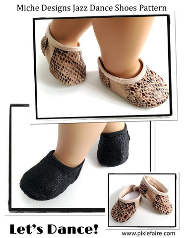 Miche Designs Shoes Jazz Dance 18" Doll Shoes Pixie Faire