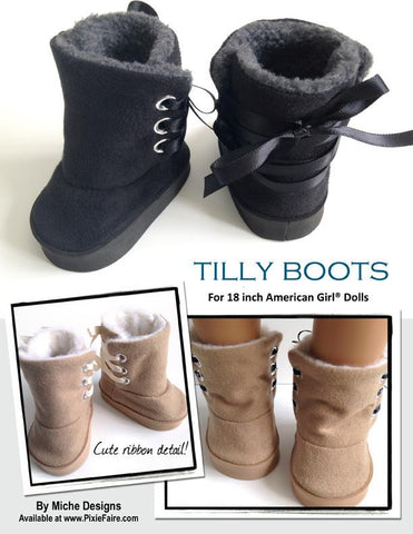 Miche Designs Shoes Tilly Boot 18" Doll Shoes Pixie Faire