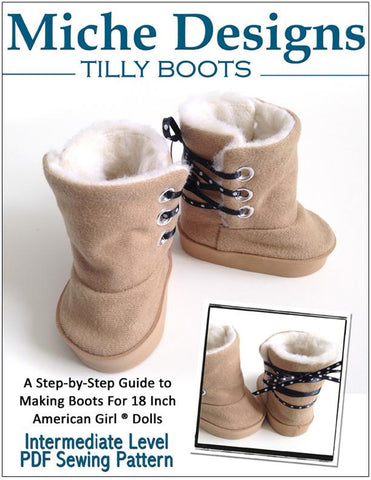 Miche Designs Shoes Tilly Boot 18" Doll Shoes Pixie Faire