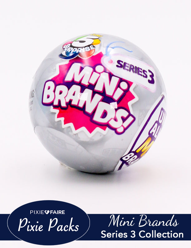 5 Surprise Mini Brands Series 3 Mystery Capsule Real Miniature Brands
