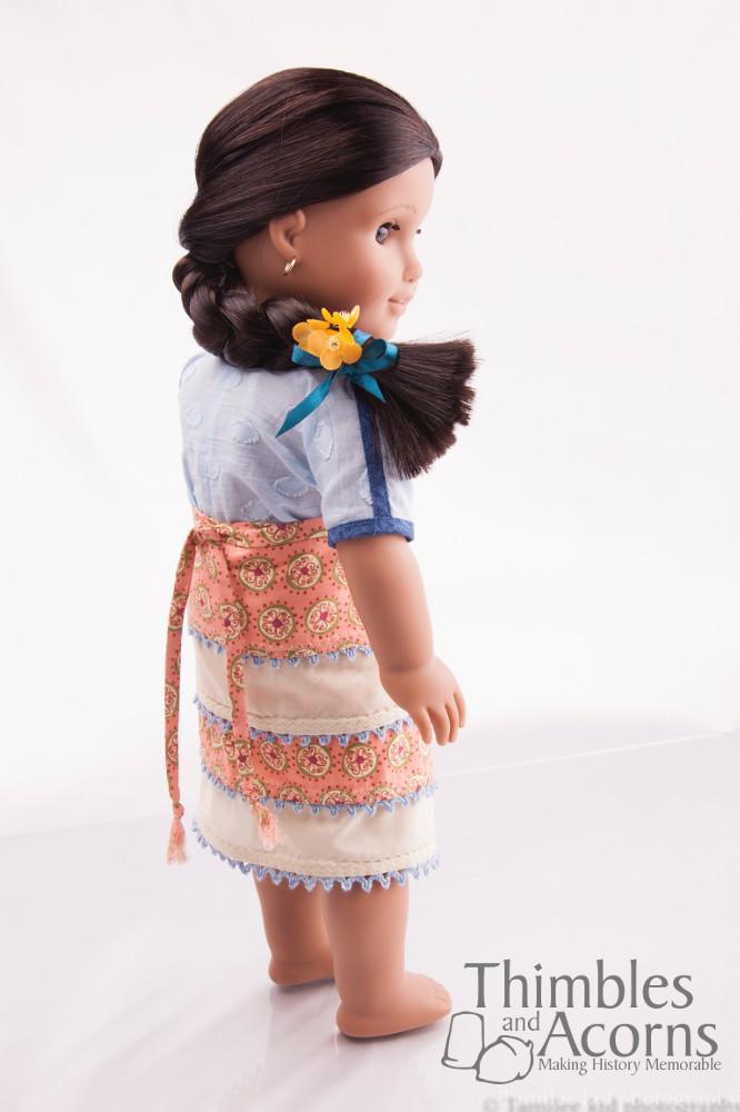 Thimbles and Acorns 18 Inch Historical Minoan Wrap Skirt and Blouse 16" and 18" Doll Clothes Pixie Faire