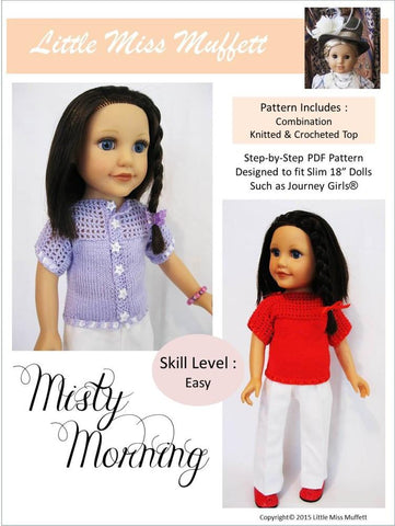 Little Miss Muffett Journey Girl Misty Morning Knitting and Crochet Pattern for Journey Girls Dolls Pixie Faire