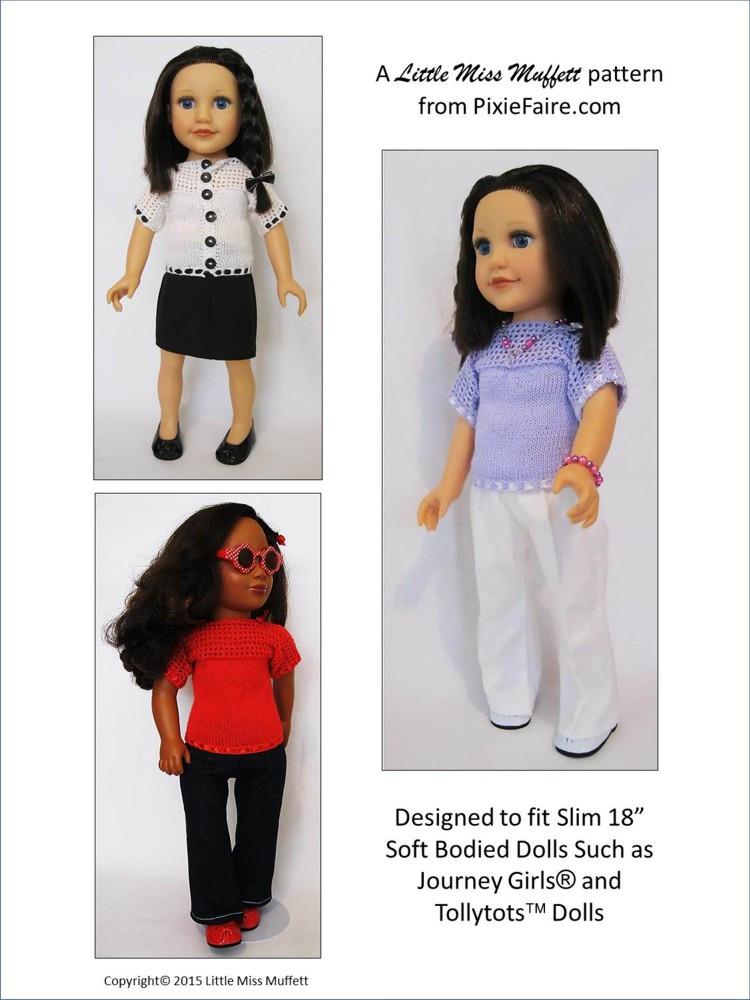 Little Miss Muffett Journey Girl Misty Morning Knitting and Crochet Pattern for Journey Girls Dolls Pixie Faire