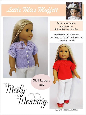 Little Miss Muffett Crochet Misty Morning Knitting and Crochet Pattern Pixie Faire