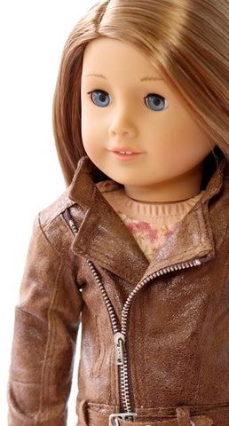 Liberty Jane 18 Inch Modern Motorcycle Jacket 18" Doll Clothes Pattern Pixie Faire