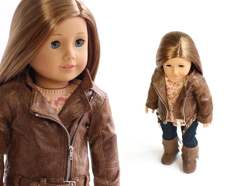 Liberty Jane 18 Inch Modern Motorcycle Jacket 18" Doll Clothes Pattern Pixie Faire