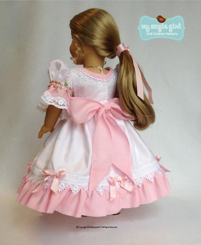 My Angie Girl 18 Inch Historical My Sweet Clara 18" Doll Clothes Pixie Faire