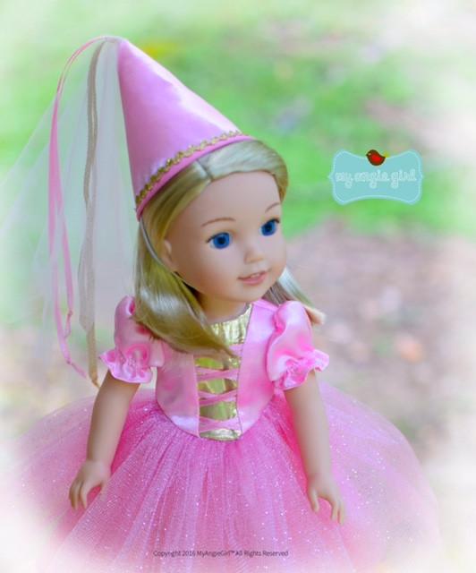 My Angie Girl WellieWishers Tutu Cute Story Book Dress-up Costume Dress 14.5" Doll Clothes Pattern Pixie Faire