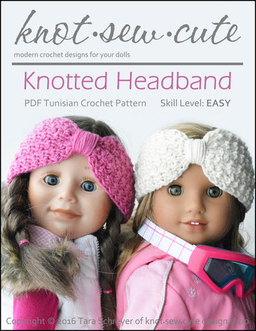 Knot-Sew-Cute Crochet Knotted Headband Crochet Pattern Pixie Faire