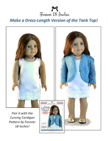 Forever 18 Inches 18 Inch Modern NOT!  For Knits Tank Top 18" Doll Clothes Pixie Faire