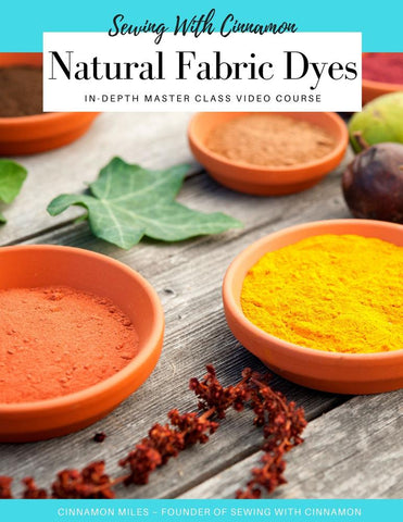 SWC Classes Natural Fabric Dyes Master Class Video Course Pixie Faire