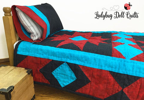 Ladybug Doll Quilts Quilt Navajo Nights 18" Doll Quilt Pattern Pixie Faire