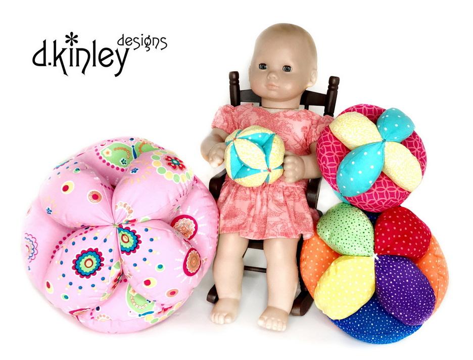 Dkinley Designs Bitty Baby/Twin Nonni's Baby Ball Accessory Pattern for Dolls and Kids Pixie Faire