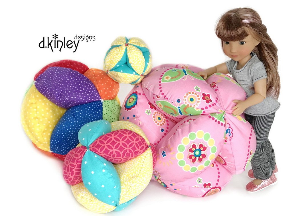 Dkinley Designs Bitty Baby/Twin Nonni's Baby Ball Accessory Pattern for Dolls and Kids Pixie Faire