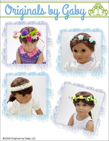 Originals by Gaby 18 Inch Modern Flower Crown 16-20" Doll Accessories Pixie Faire