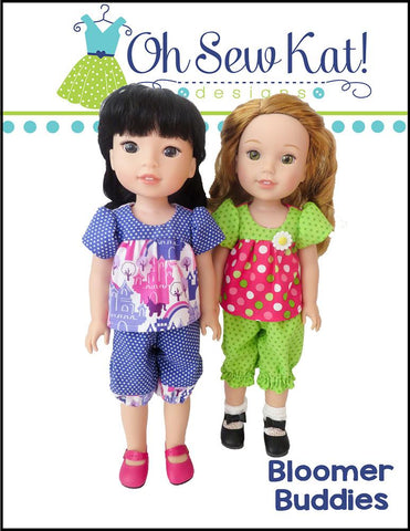 Oh Sew Kat WellieWishers Bloomer Buddies 14.5" Doll Clothes Pattern Pixie Faire