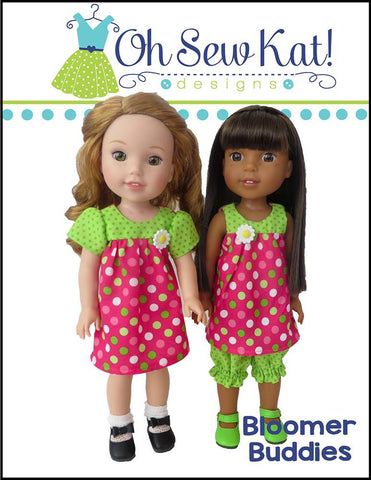 Oh Sew Kat WellieWishers Bloomer Buddies 14.5" Doll Clothes Pattern Pixie Faire