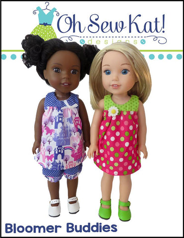 Oh Sew Kat WellieWishers Bloomer Buddies 14.5" Doll Clothes Pattern Pixie Faire