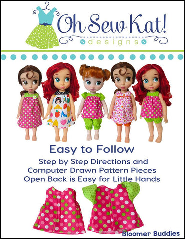 Oh Sew Kat Disney Doll Bloomer Buddies Pattern for Disney Animators' Dolls Pixie Faire