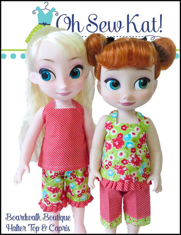 Oh Sew Kat Disney Animator Boardwalk Boutique Halter Top & Capris for Disney Animators' Dolls Pixie Faire