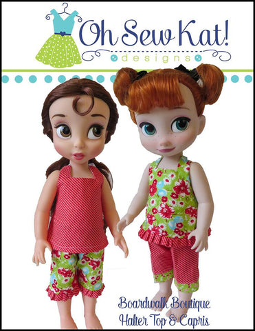 Oh Sew Kat Disney Animator Boardwalk Boutique Halter Top & Capris for Disney Animators' Dolls Pixie Faire