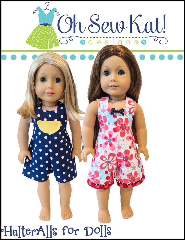 Oh Sew Kat 18 Inch Modern HalterAlls for Dolls 18" Doll Clothes Pixie Faire