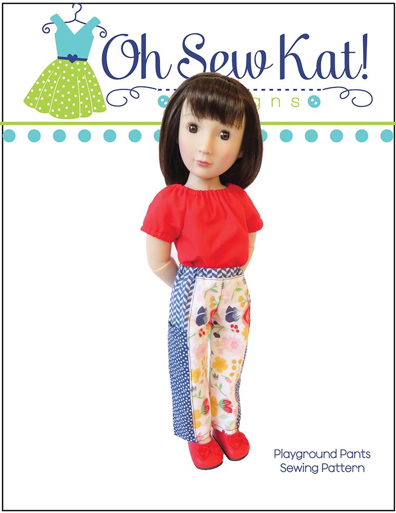 Oh Sew Kat A Girl For All Time Playground Pants Pattern For A Girl For All Time Dolls Pixie Faire