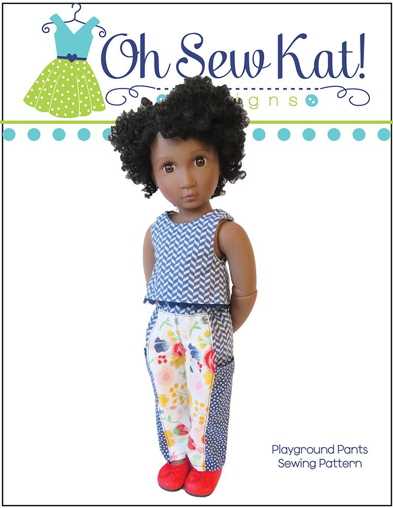 Oh Sew Kat A Girl For All Time Playground Pants Pattern For A Girl For All Time Dolls Pixie Faire