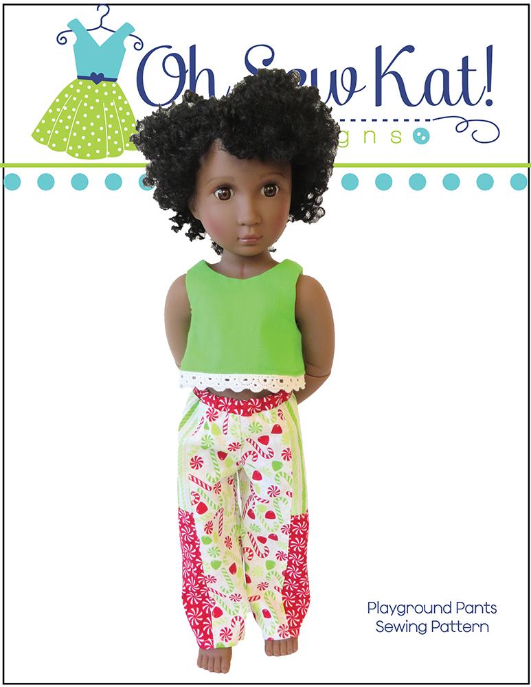 Oh Sew Kat A Girl For All Time Playground Pants Pattern For A Girl For All Time Dolls Pixie Faire