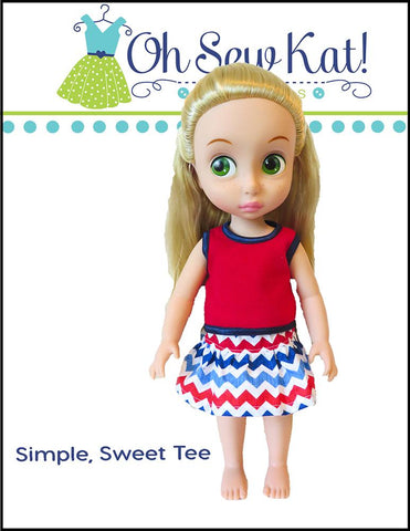 Oh Sew Kat Disney Doll Simple, Sweet Tee for Disney Animators' Dolls Pixie Faire