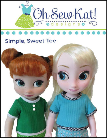 Oh Sew Kat Disney Doll Simple, Sweet Tee for Disney Animators' Dolls Pixie Faire