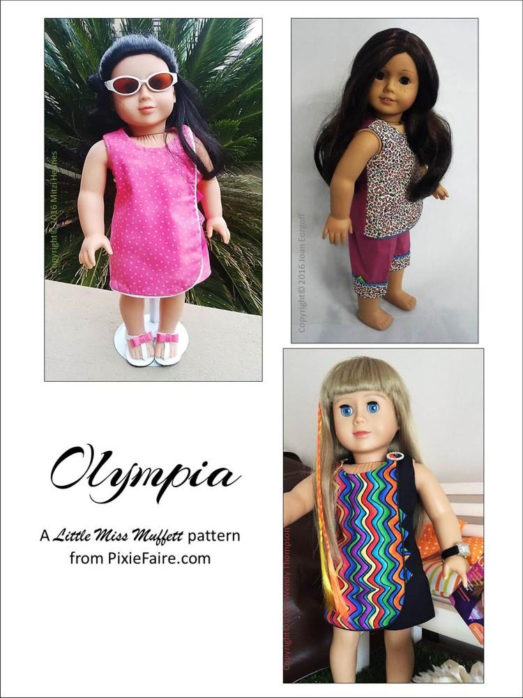 Little Miss Muffett 18 Inch Modern Olympia 18" Doll Clothes Pixie Faire
