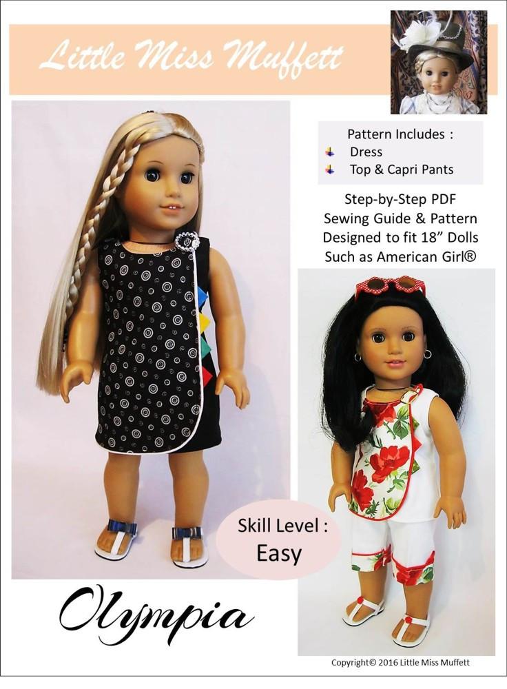 Little Miss Muffett 18 Inch Modern Olympia 18" Doll Clothes Pixie Faire