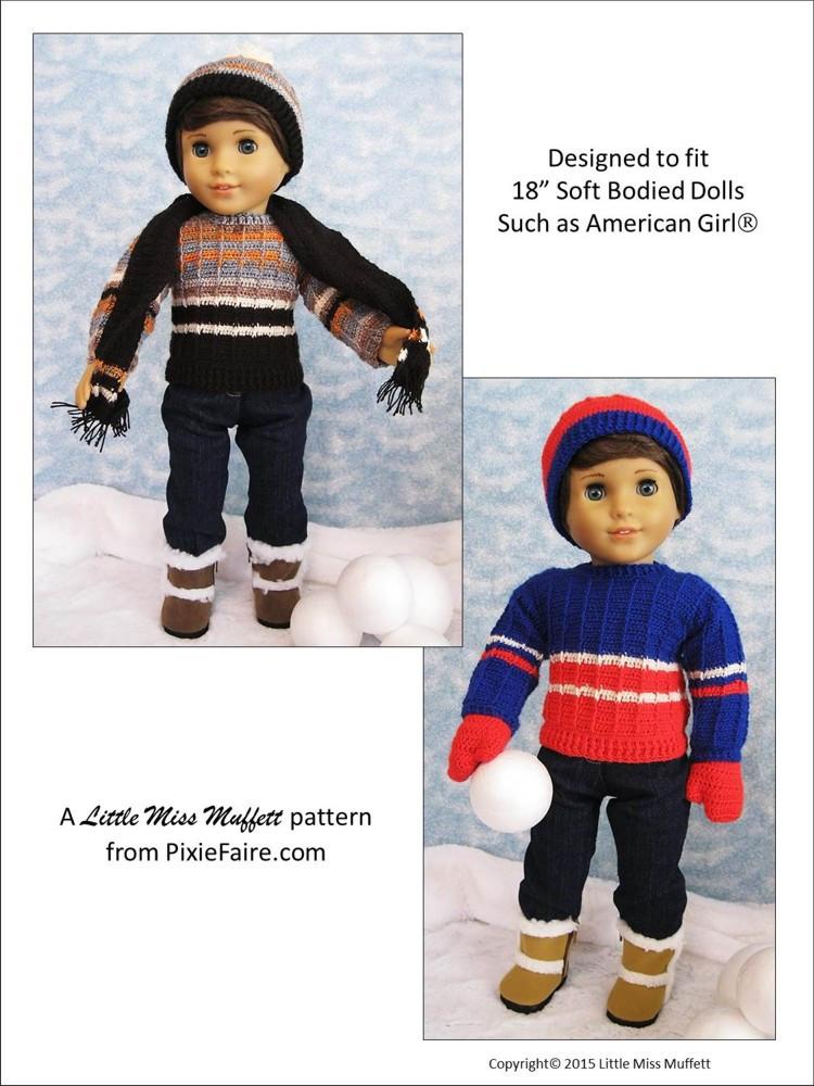 Little Miss Muffett Crochet One For The Boys Bundle Crochet Pattern Pixie Faire