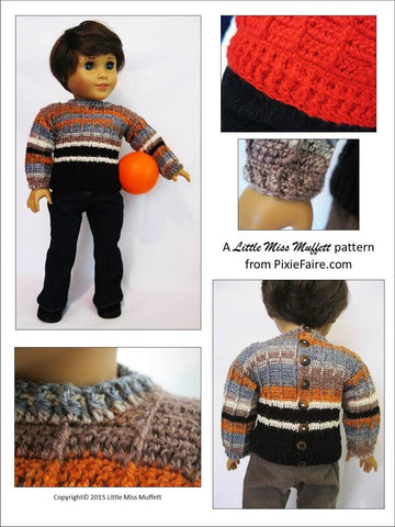 Little Miss Muffett Crochet One For The Boys Crochet Pattern Pixie Faire