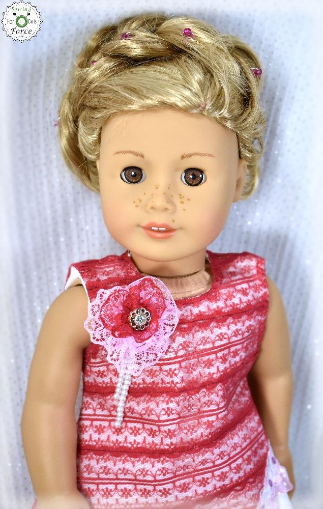 Sewing Force 18 Inch Modern One Of A Kind Dress 18" Doll Clothes Pattern Pixie Faire