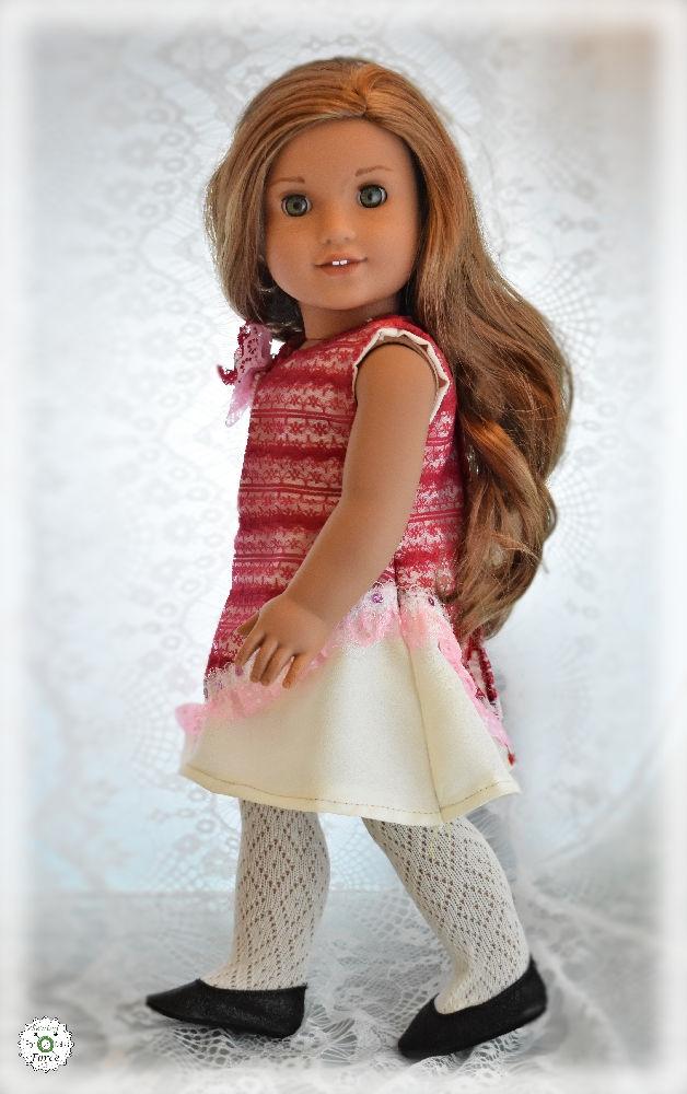 Sewing Force 18 Inch Modern One Of A Kind Dress 18" Doll Clothes Pattern Pixie Faire
