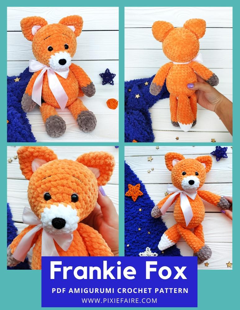 Plushico Amigurumi Frankie Fox Amigurumi Crochet Pattern Pixie Faire
