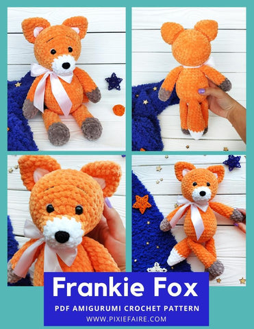 Plushico Amigurumi Frankie Fox Amigurumi Crochet Pattern Pixie Faire