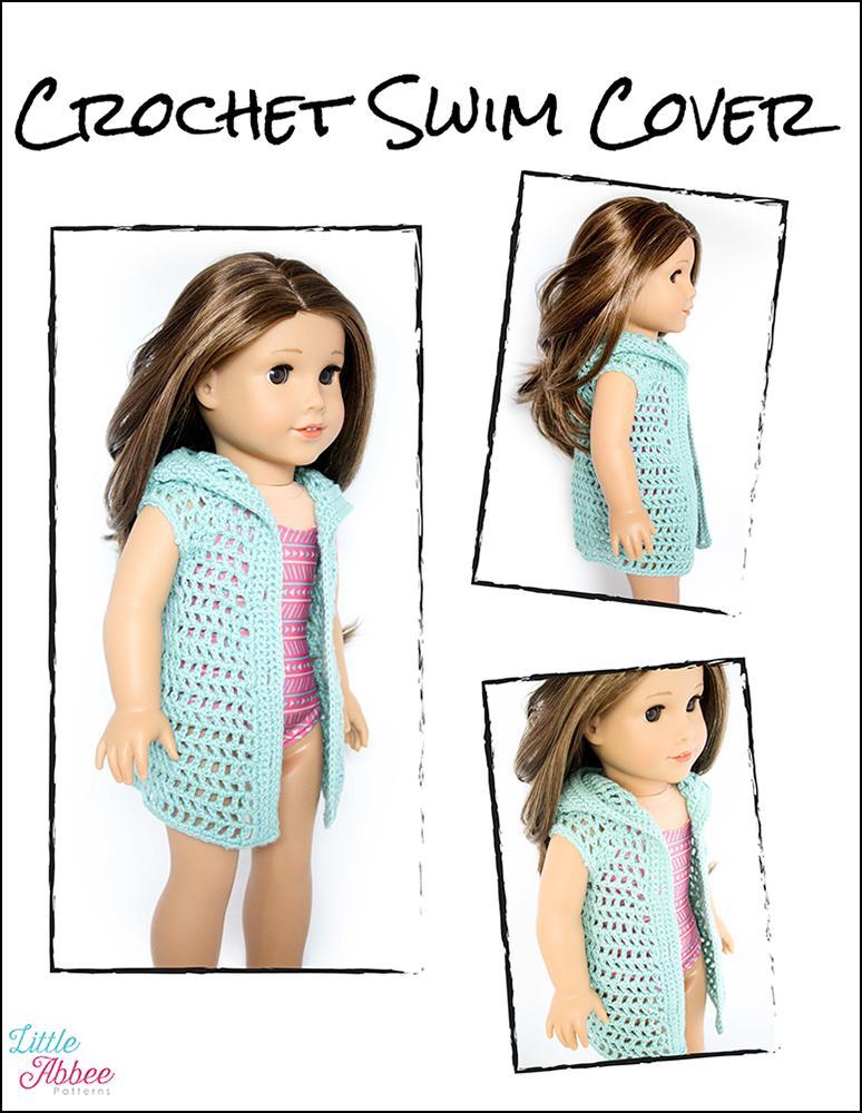 Little Abbee Crochet Crochet Swim Cover Pattern for 18 Inch Dolls Pixie Faire