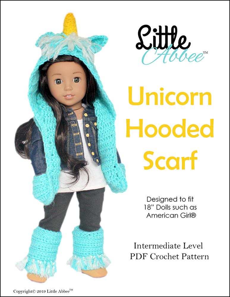 Hooded Scarf Crochet Pattern - Chloe Hood – Ava Girl Designs