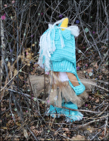 Little Abbee Crochet Unicorn Hooded Scarf and Leg Warmers Crochet Pattern Pixie Faire