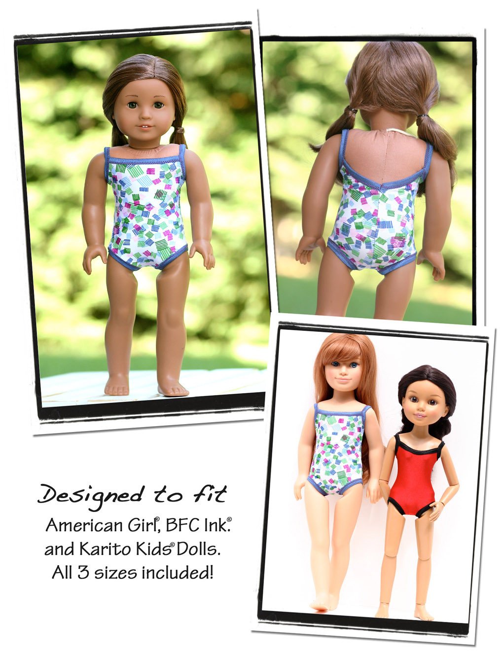 Liberty Jane 18 Inch Modern FREE Swimsuit 18" Doll Clothes Pixie Faire