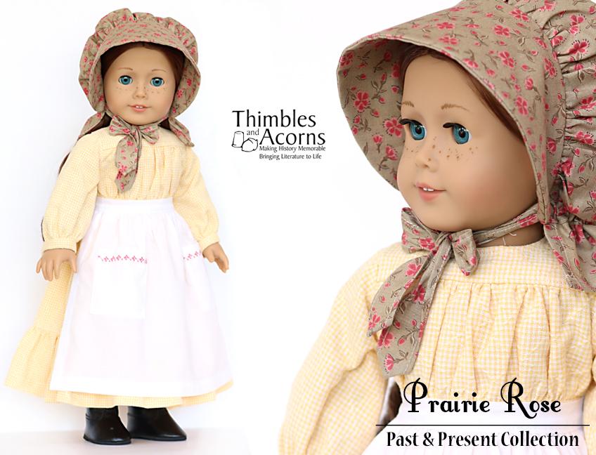 Thimbles and Acorns 18 Inch Historical Prairie Rose 18" Doll Clothes Pixie Faire