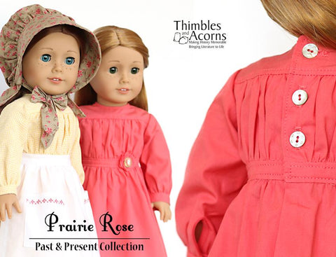Thimbles and Acorns 18 Inch Historical Prairie Rose 18" Doll Clothes Pixie Faire