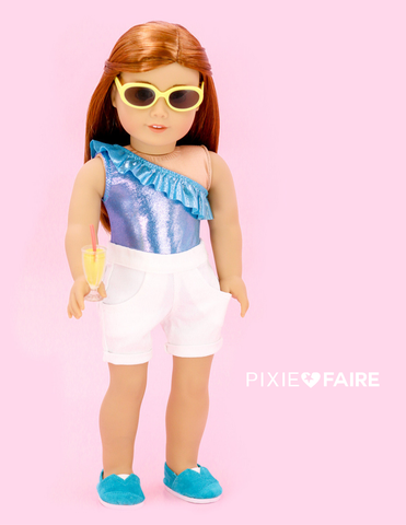 Peppermintsticks 18 Inch Modern Splash Zone 18" Doll Clothes Pixie Faire
